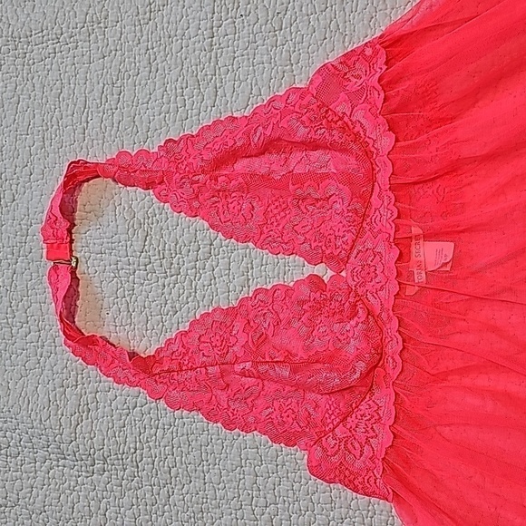 VICTORIA'S Secret Mesh Babydoll with lace top. - Picture 2 of 8